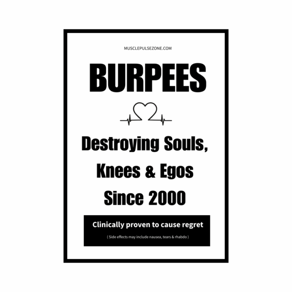 burpees plakaten